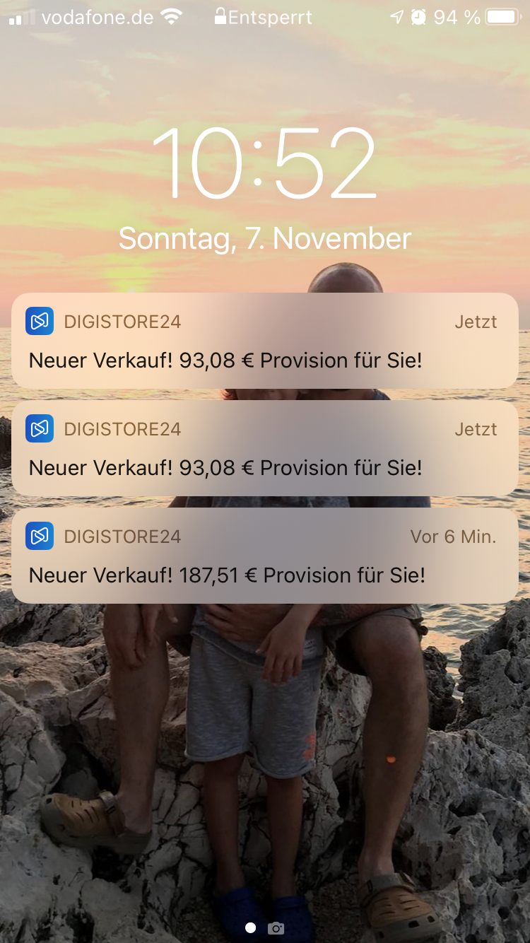 Digistore24 Verdienstnachweis 1